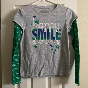 Faded Glory happy smile dream long sleeve shirt